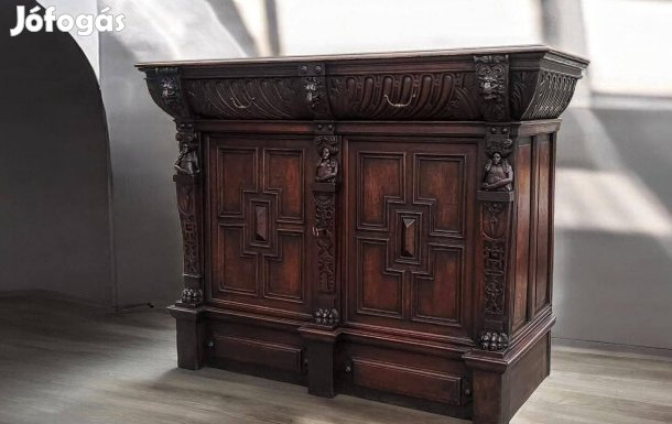 Antik neoreneszánsz komód 9