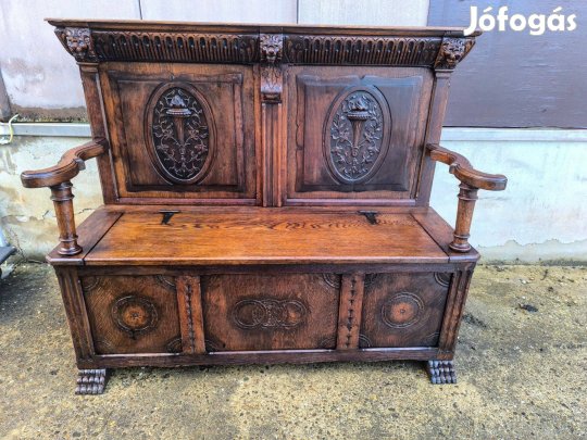 Antik neoreneszánsz pad 1