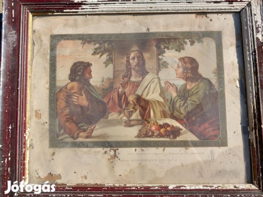 Antik nyomat 1912-ből fellelt állapotba