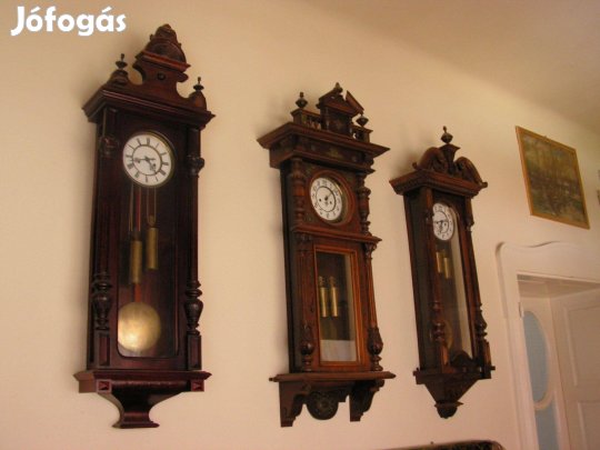 Antik ó-német fali órák. Eredetiek, működnek , ütősek