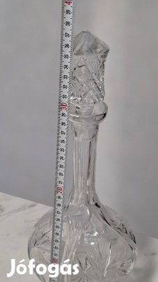 Antik ólom kristály italos üveg
