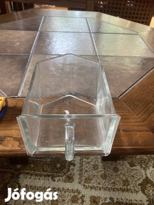 Antik öntöttüveg fűszertartó