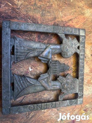 Antik örmény bronz/fém dísz Zvartnots katedrális motívummal