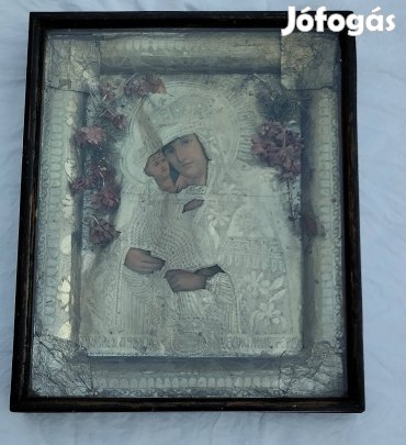 Antik ortodox ikon, szentkép, Pocsajevi csodatevő szűzanya