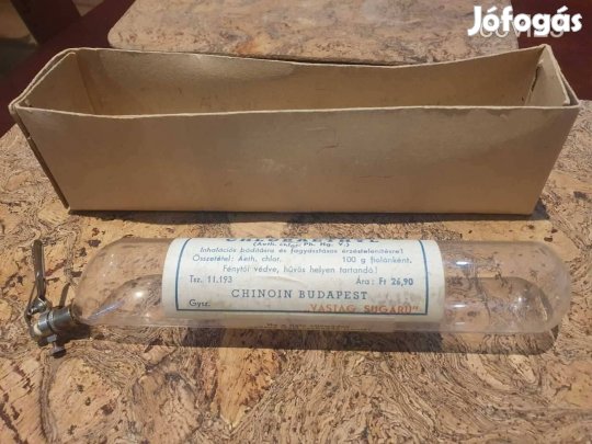 Antik orvosi fájdalomcsillapító fagyasztó gyógyszer adagoló chloraethy