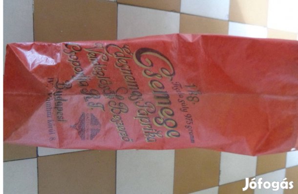 Antik paprikás zacskó eladó