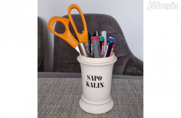 Antik patikai porcelán tégely, patika edény eladó