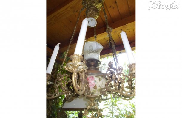 Antik petróleum lámpa ,lüszter lámpa