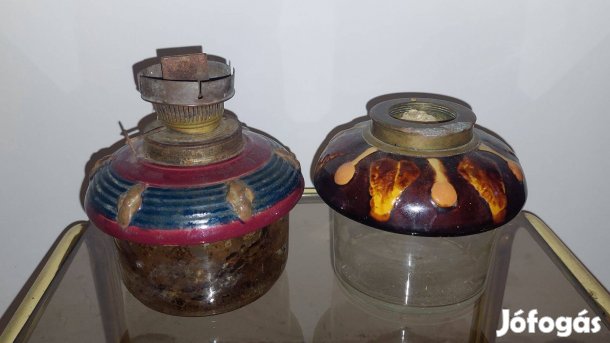 Antik petróleumlámpa tartály