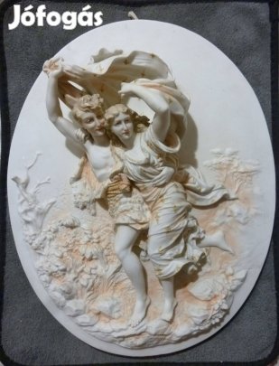 Antik porcelán falidísz eladó