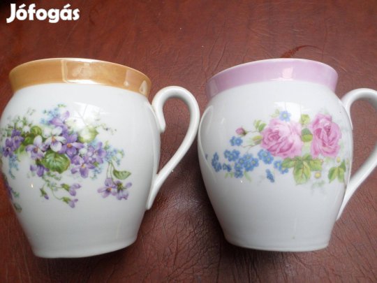 Antik porcelán korsó csupor 100 éves