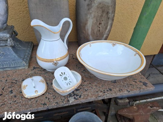 Antik porcelán mosdó szett