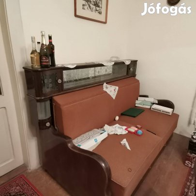 Antik rádiószekrényes kanapé eladó