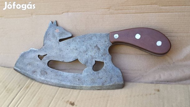 Antik régi de új fémmunka rókás bárd húsvágó hentes hús vágó eladó