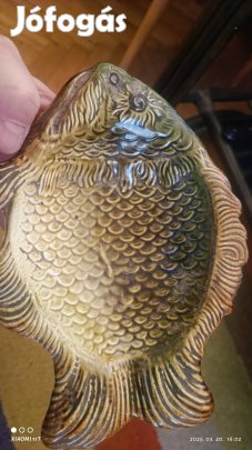 Antik retro Gránit Kispest art ponty - hal kerámia. Hibátlan. Utánvét 
