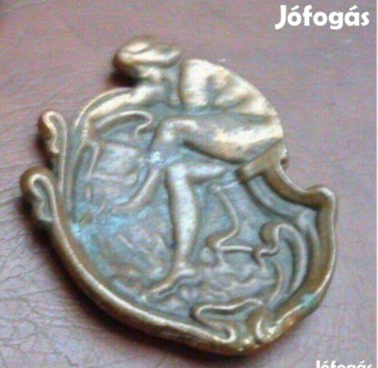 Antik réz hamutartó tál