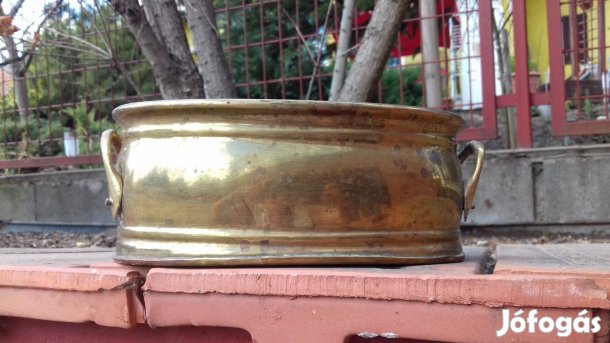 Antik réz kaspó vagy cukorka tartó hibátlan 20x25 8cm magas