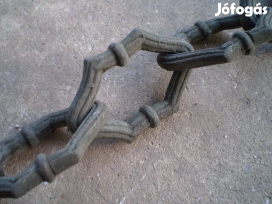 Antik réz katedrál csillárlánc, díszlánc