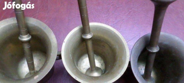 Antik réz mozsár gyűjtemény