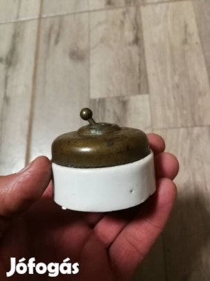 Antik réz villany kapcsoló