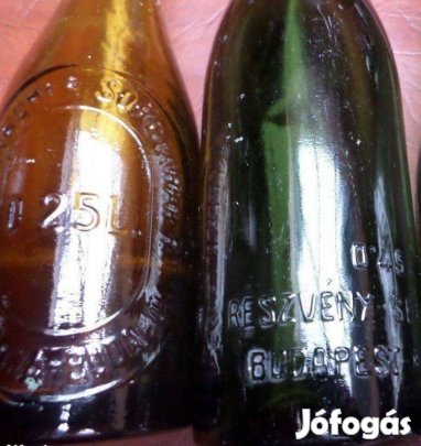 Antik sörösüveg 2 db egyben Dreher Haggenmacher