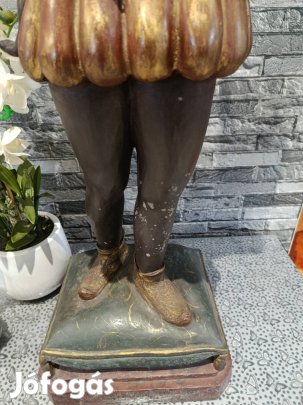 Antik stílusú Velencei Mór szobor - 90 cm