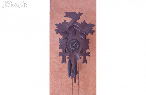 Antik szecessziós Schwarzwaldi kakukkos óra. Madár dísszel