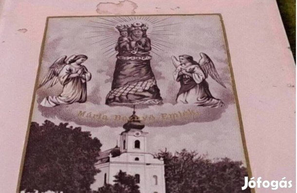 Antik szentkép üveg mögött