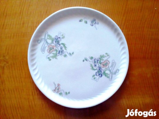 Antik szép porcelán tányér, tálca, falra akaszthatós