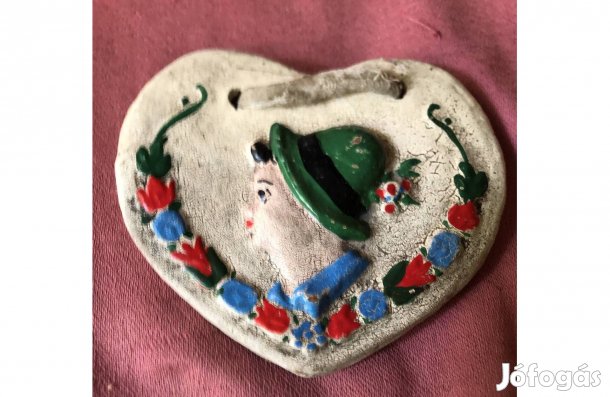 Antik szív alakú falikép 3500 ft