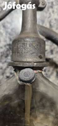 Antik szódásüveg plombával Bordás Ferenc Jászárokszállás