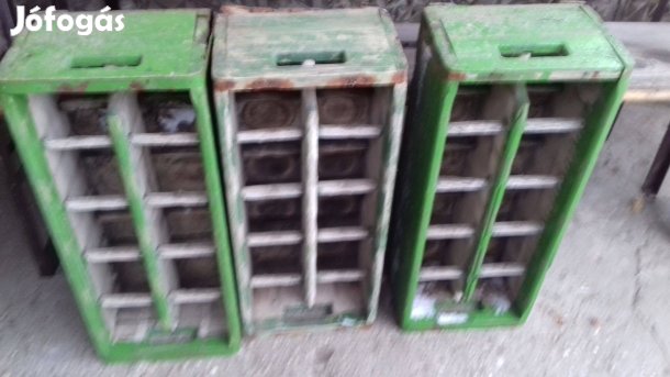 Antik szódásüveg rekesz láda egyedi készítés