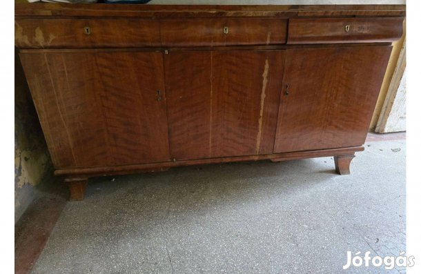 Antik tálalószekrény 190x65x100