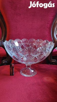 Antik talpas kristály kínáló