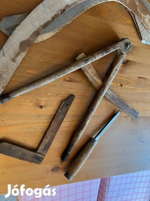 Antik több, mint 100 éves nagy asztalos körző eladó