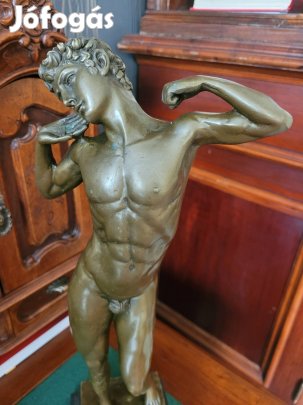Antik tömör bronz szobor 