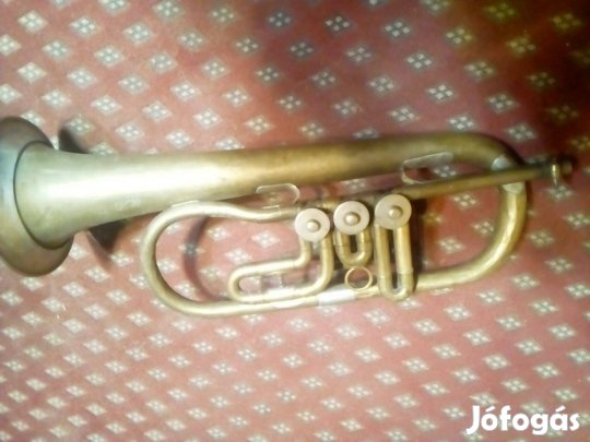 Antik trombita eladó. Apatinben, Horn Lajos által készitve!