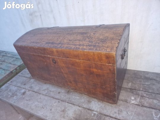 Antik utazó láda régi hajóláda régi utazóláda fa láda