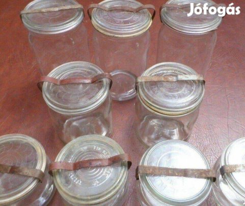 Antik üveg gyűjtemény 9db Anker 100 éves