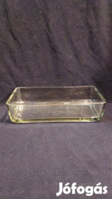 Antik üveg tál buborékokkal