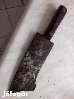 Antik vas nehéz kis konyhai bárd 25cm