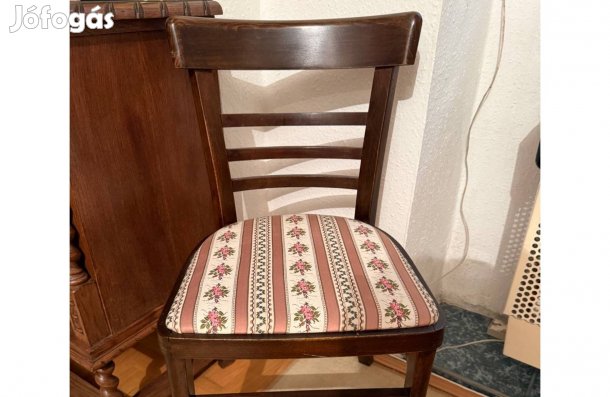 Antik virágos bútorszövetes szék, 06húsz9436613