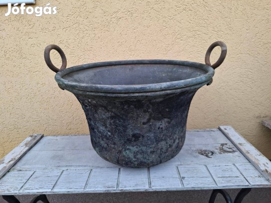 Antik vörösréz üst