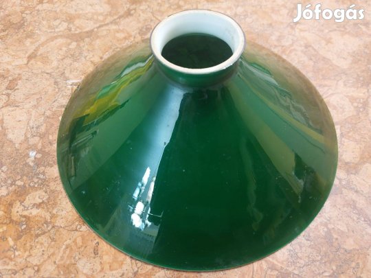 Antik zöld lámpabúra