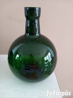 Antik zöld talán Unicum-os üveg 5 l-es