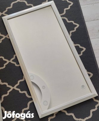 Antikolt fakeretes fehér tükör