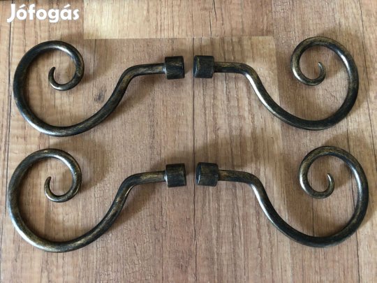 Antikolt fém karnis végzáró 4db