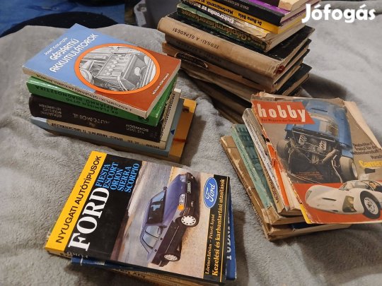 Antikvár autós könyvcsomag