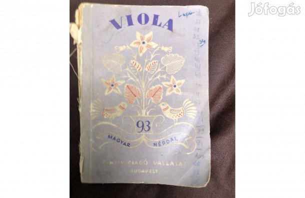 Antikvár könyv :Viola 93 magyar népdal 1800 Ft