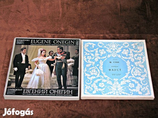 Anyegin és Faust többlemezes bakelit operaalbumok